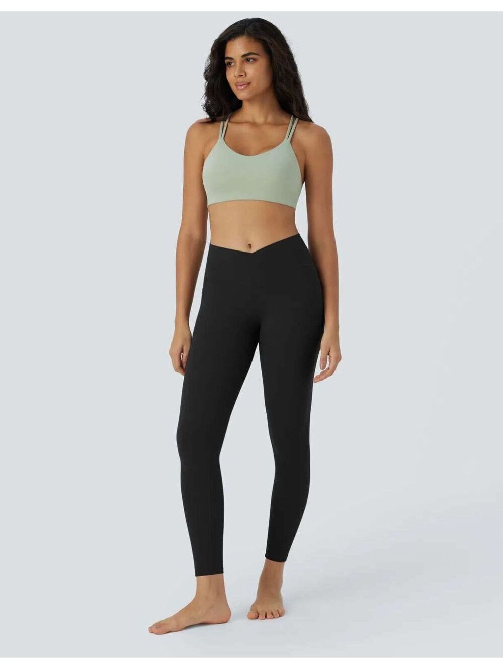 Halara UltraSculpt Crossover Tummy Control Butt Lifting 7/8 Leggings Size XS